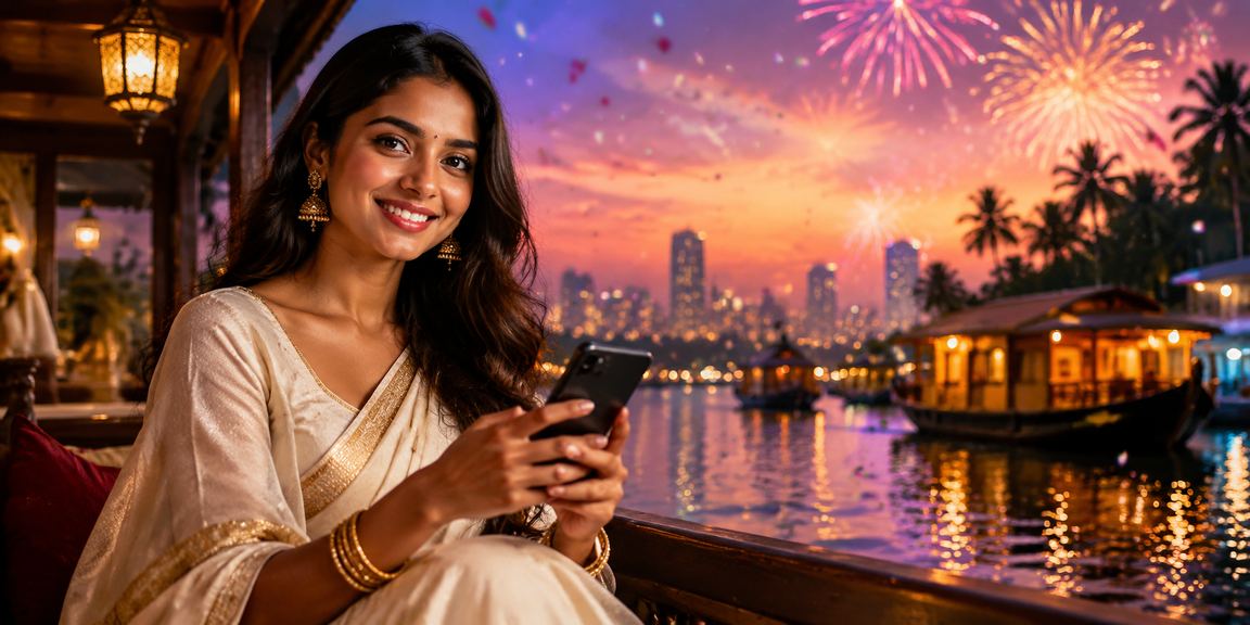 User logging in on mobile device in Kerala